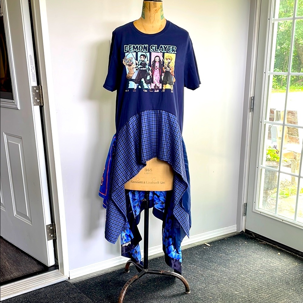 Upcycled Graphic T-Shirt Tunic
